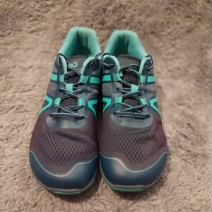 Xero Shoes Women’s Athletic Sneakers Size 9.5 Teal & Black Minimalist
